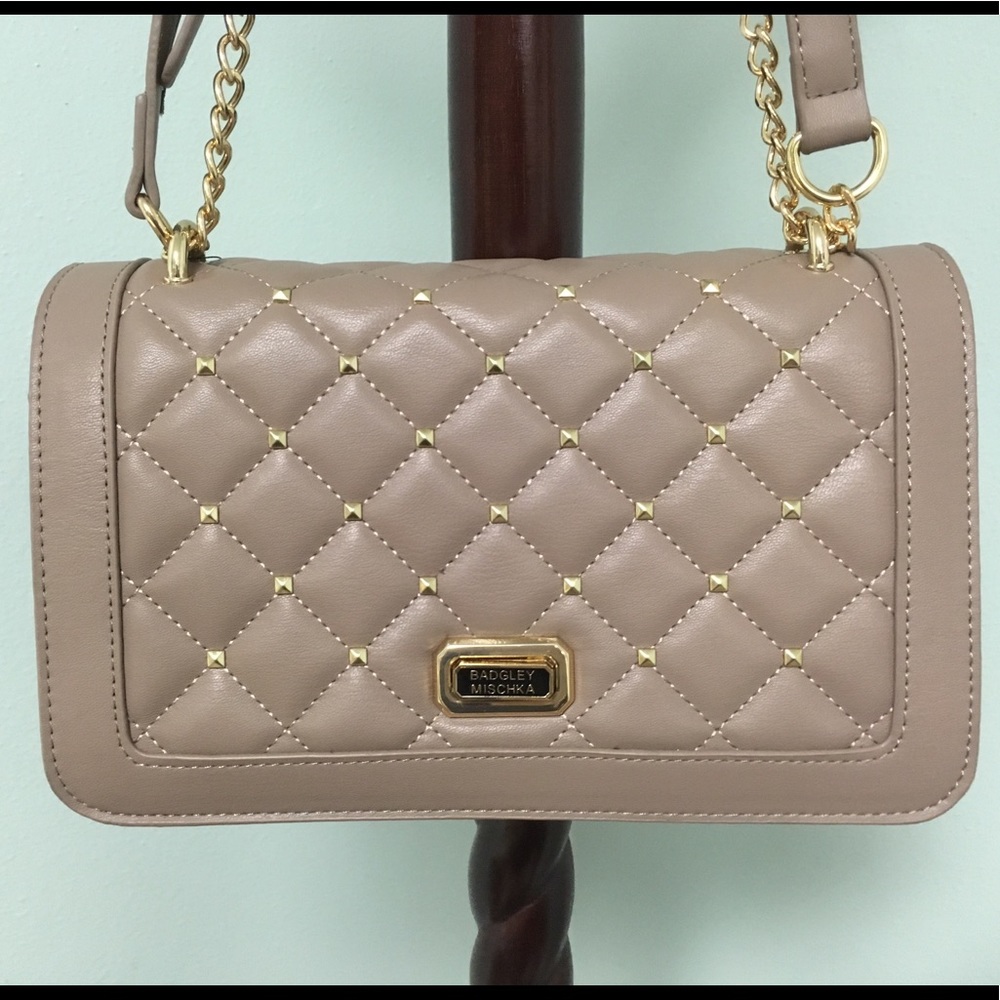 Badgley Mischka studded chain handbag. NWT